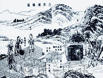 古籍中对于冶铁技术的图解(资料片)