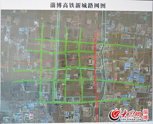 淄博高铁新城路网全面开工建设 地面清表17万余平方米